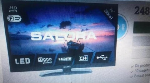 Nieuwe TV Salora hdmi usb vga dvd pc in 1 NOOIT GEBRUIKT      
